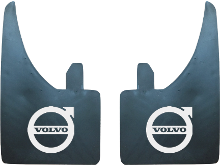 Volvo (Silver Logo) Pair Mudflaps (MF350)
