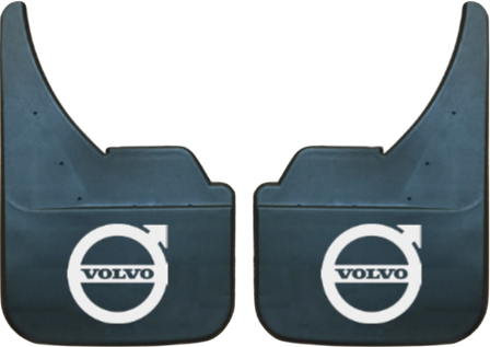 Volvo (Silver Logo) Pair Mudflaps (MF350U)