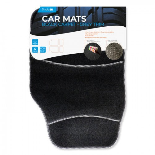 Grey Trim Carpet Car Mats (MR2002)