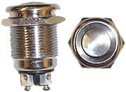 Stainless Steel Waterproof Momentary Push On Button Switch (SW15)