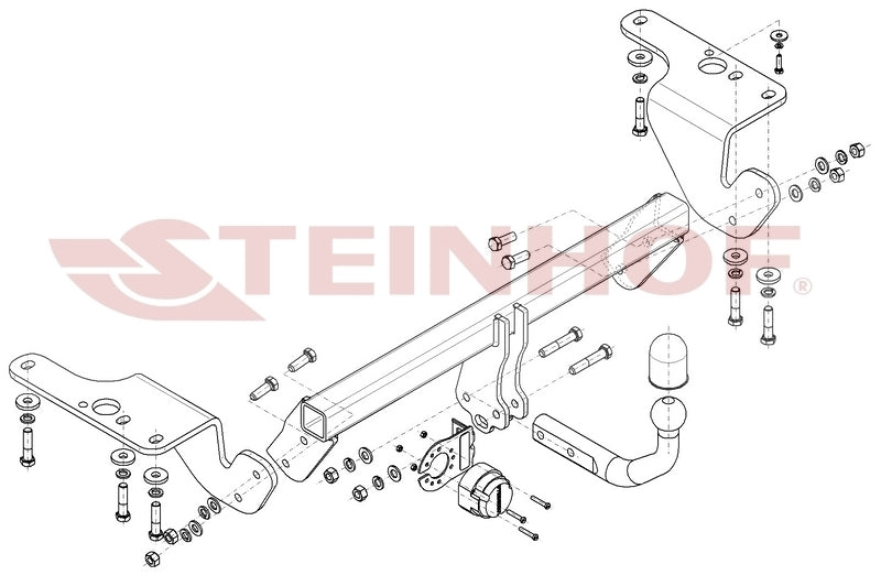 Avensis 09- Swan Neck Towbar (T-096)
