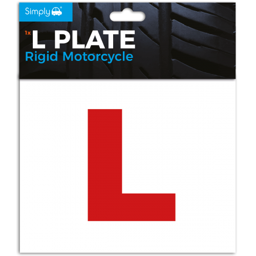 (TL1300) Pk1 Rigid Motorcycle L Plate