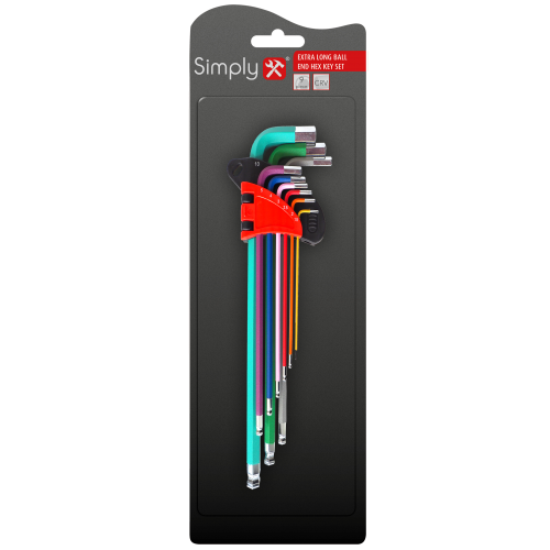 9Pc Extra Long Ball End Hex Key (TSET15)