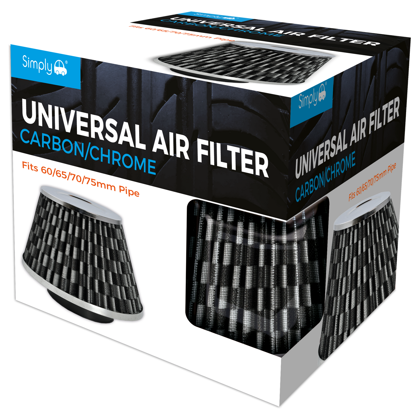 Carbon Mesh w/Chrome Air Filter (AFU01)