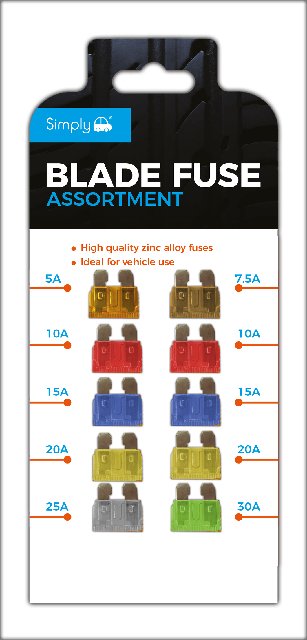 Pk10 Blade Fuse Assortment (BF819)