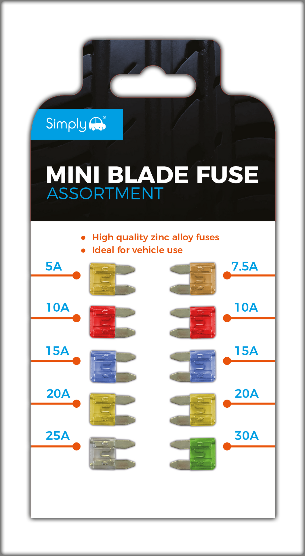 Pk10 Mini Blade Fuse Assortment (BF820)