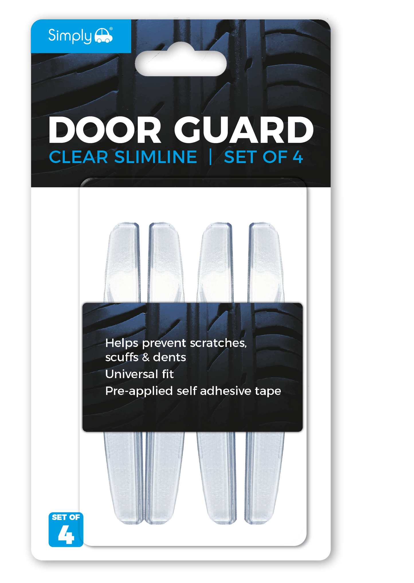 Clear Slimline Door Guards (DG05)