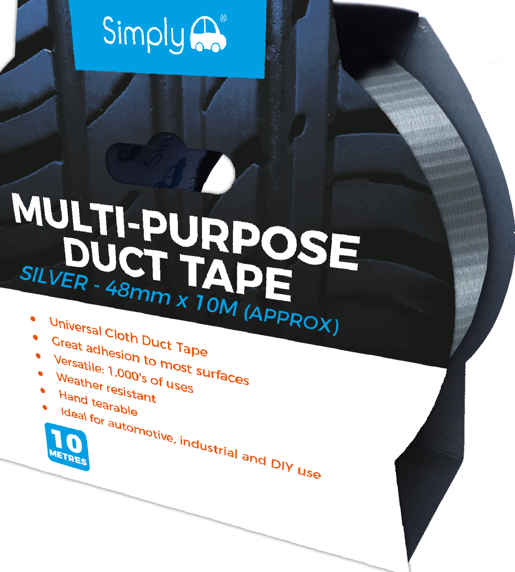 Duct Tape 48mm x 10M Silver (DTS5010)
