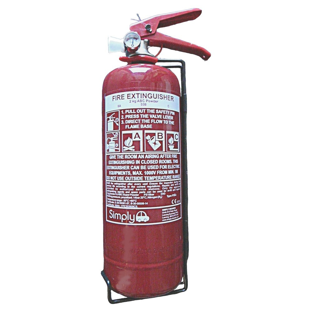 Simply SFE2 Fire Extinguisher ABC Dry Powder with P/Gauge KITE (SFE2)