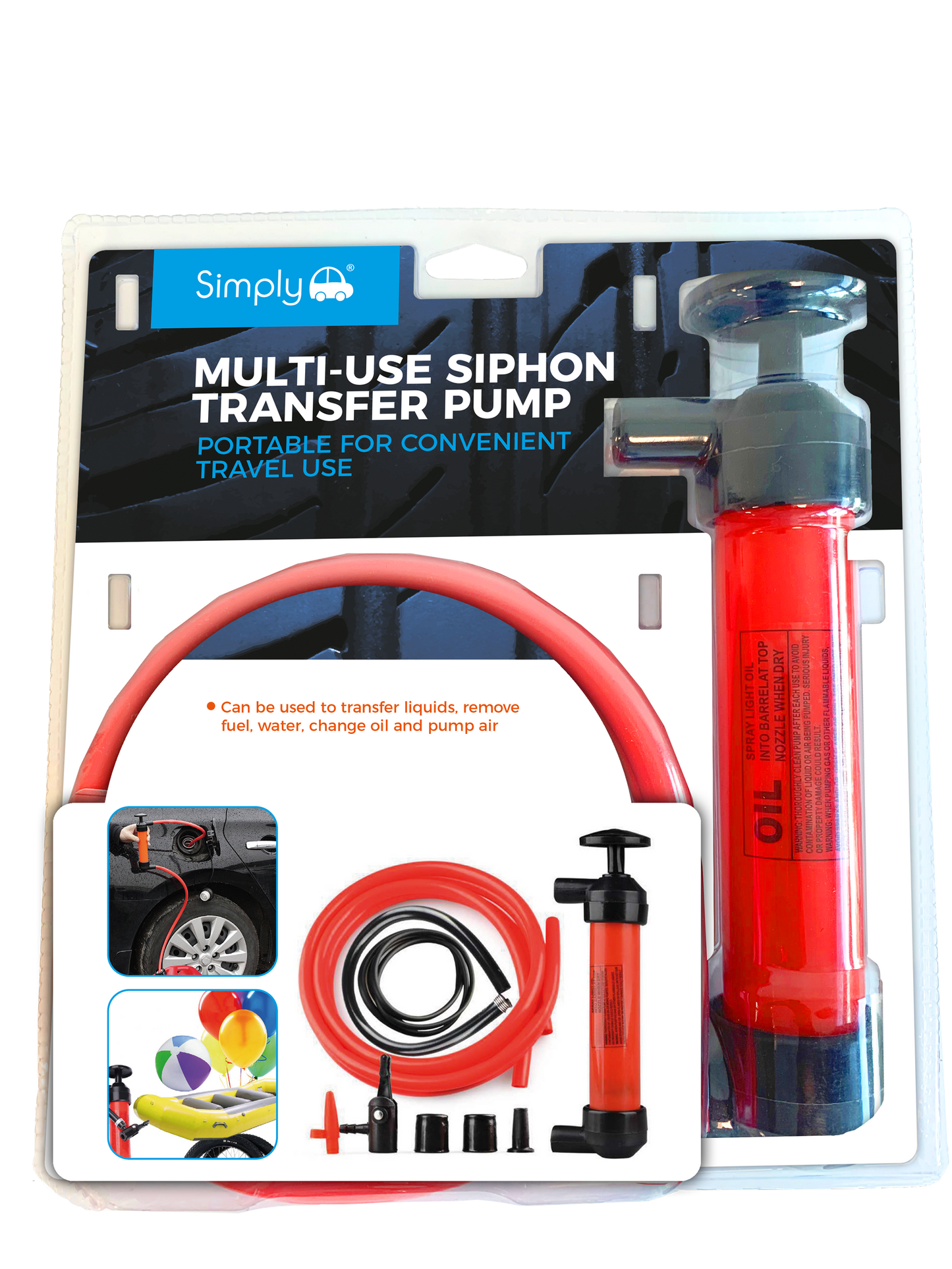 Multi-Use Siphon Transfer Pump - Portable For Convenient Travel Use (MSYP1)