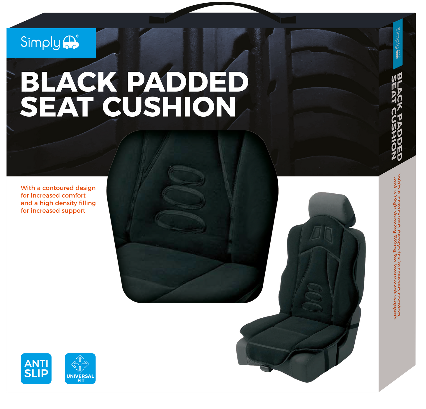 Black Padded Seat Cushion (PSC01)