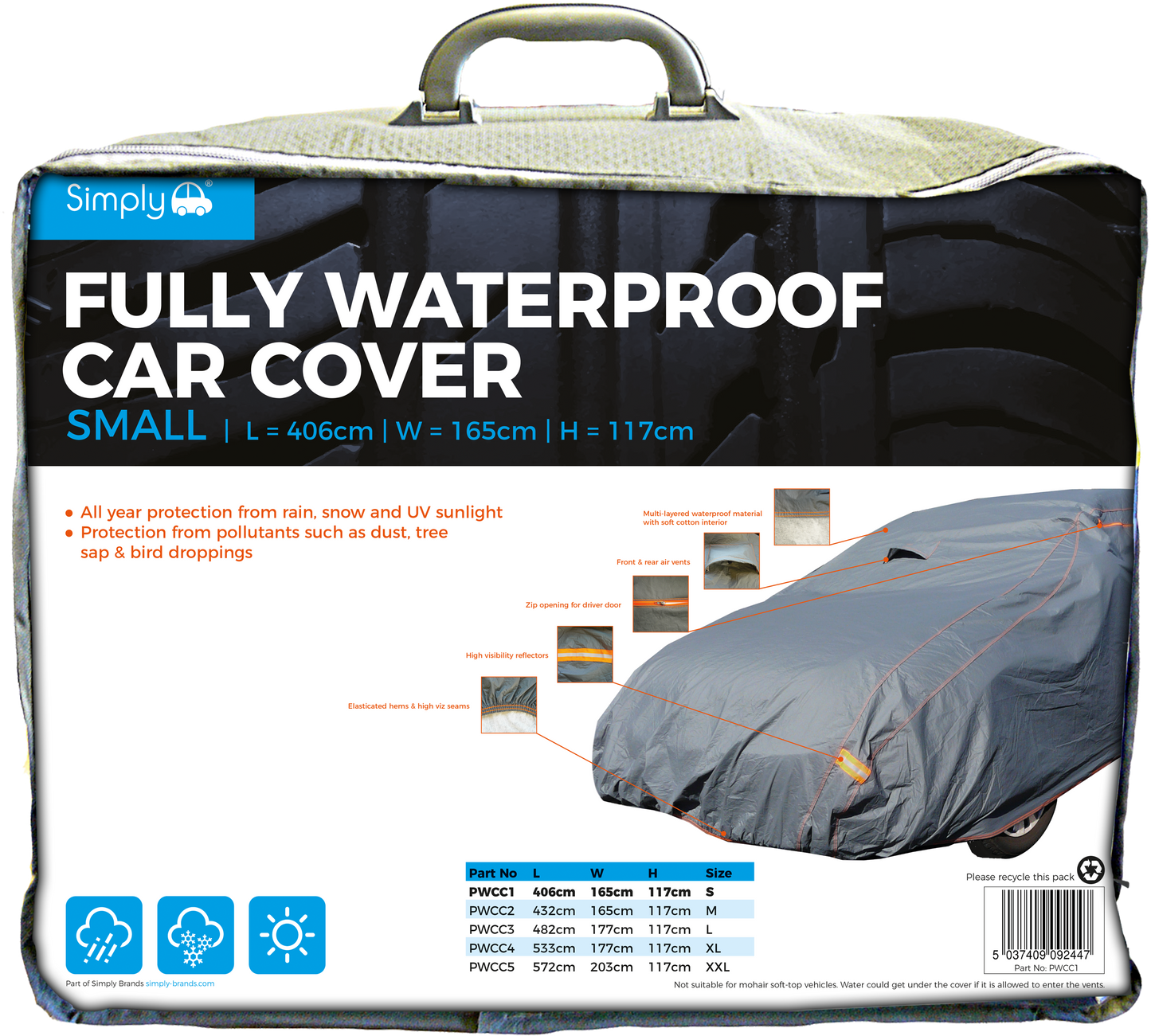 Small Fully Waterproof Cover (PWCC1)