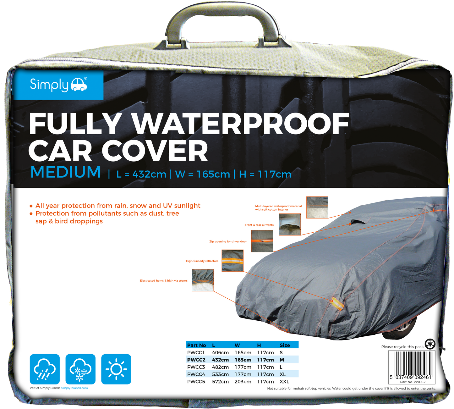 Medium Fully Waterproof Cover (PWCC2)