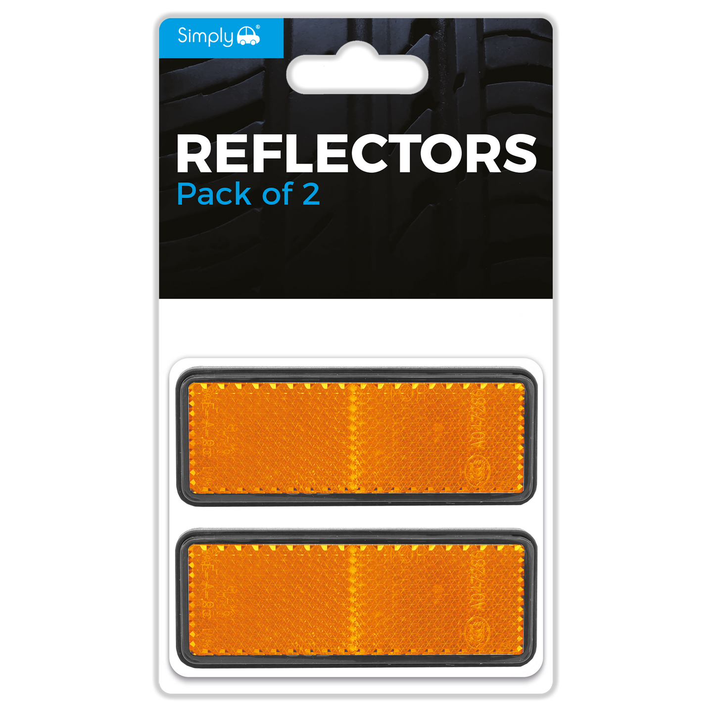 Amber Reflectors Pk2 (REF03)