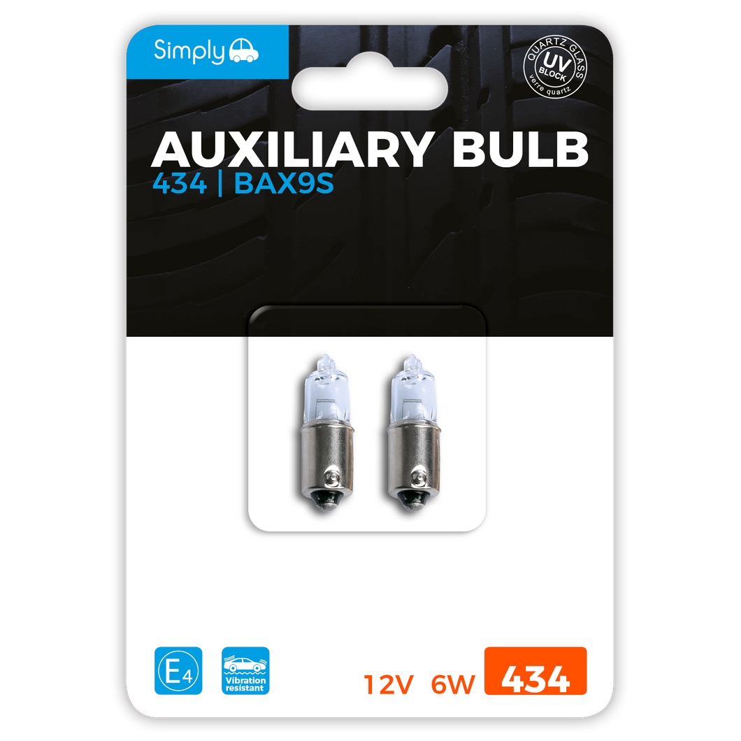 434 (H6W) Auxiliary Bulb Blister (S434BL)