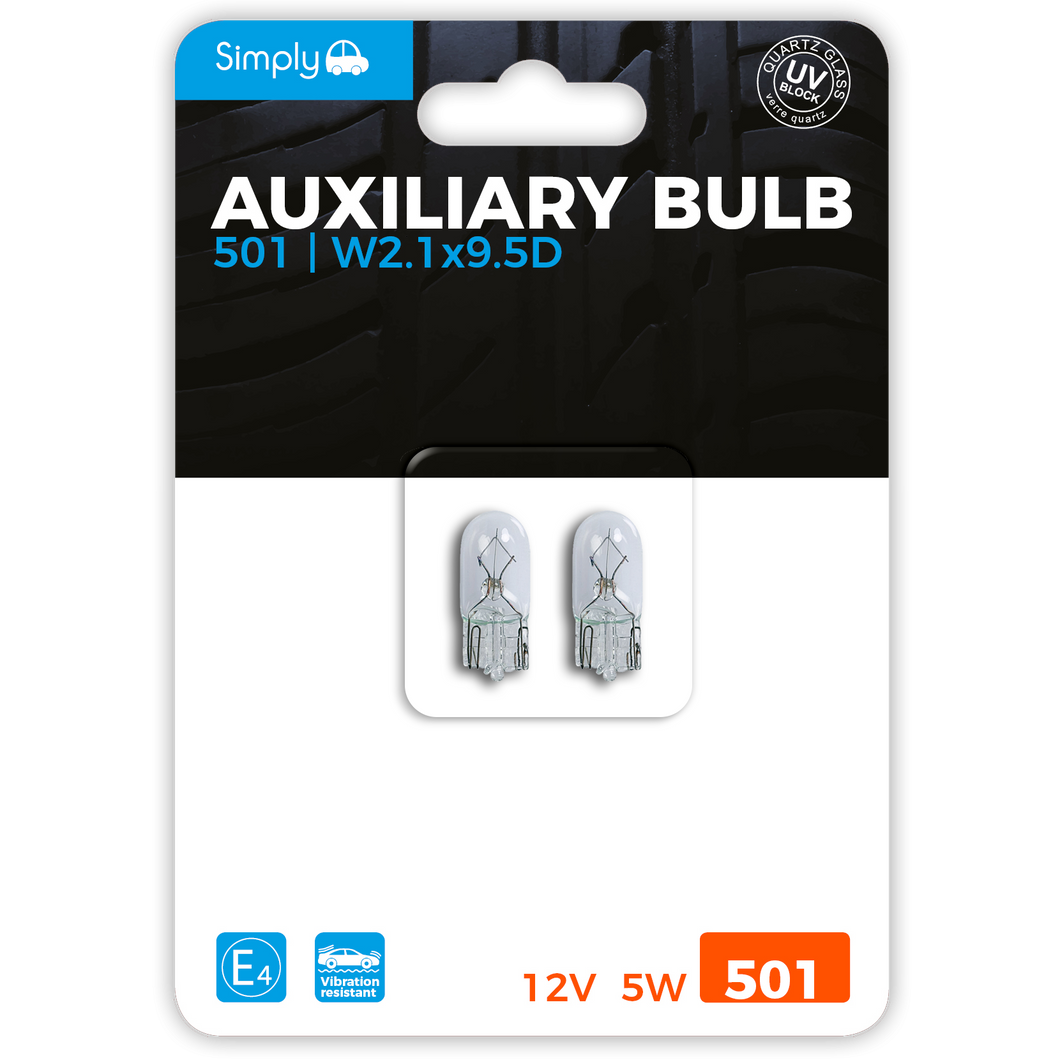 501 (W5W) Auxiliary Bulb Blister (S501BL)