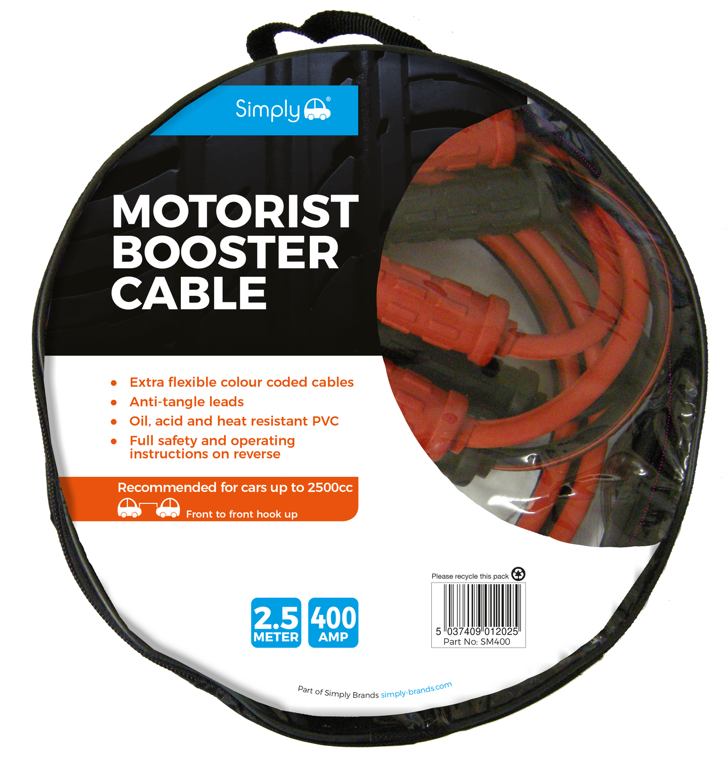 400AMP Motorist Jump Leads (SM400)