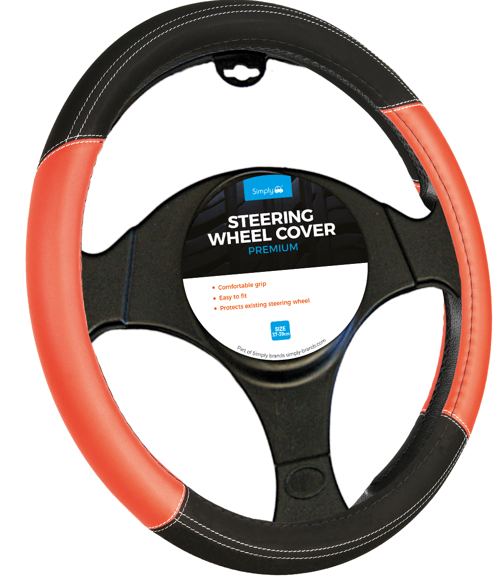 LIGHT RED STEERING WHEEL COVER (SWC139)