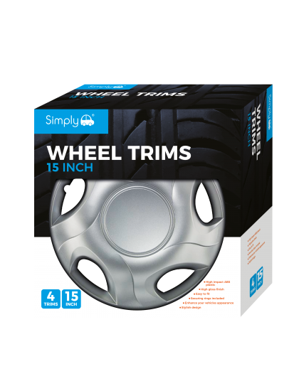 15" Trypticon Wheel Cover Box of 4 Trim (SWT174)